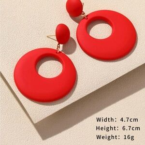 Red earrings